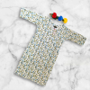 floral printed cotton kurti for women, green, blue, yellow, red
